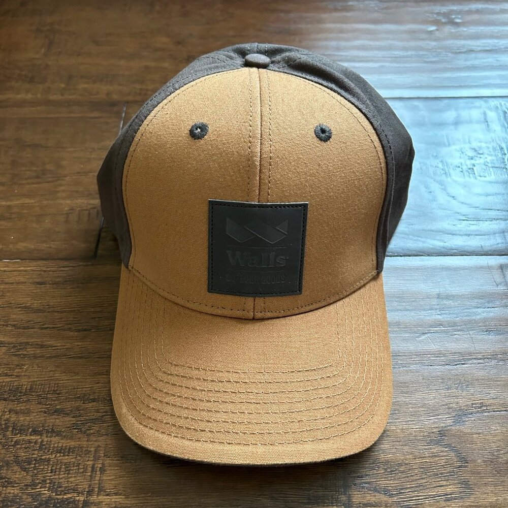 Walls Outdoor Goods branded hat tan brown copper adjustable unisex cap - Picture 2 of 5